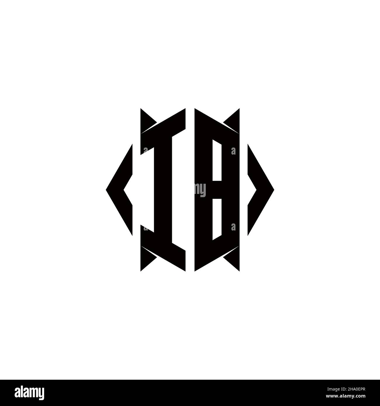 FH Logo monogram with shield shape designs template vector icon modern Stock Vector