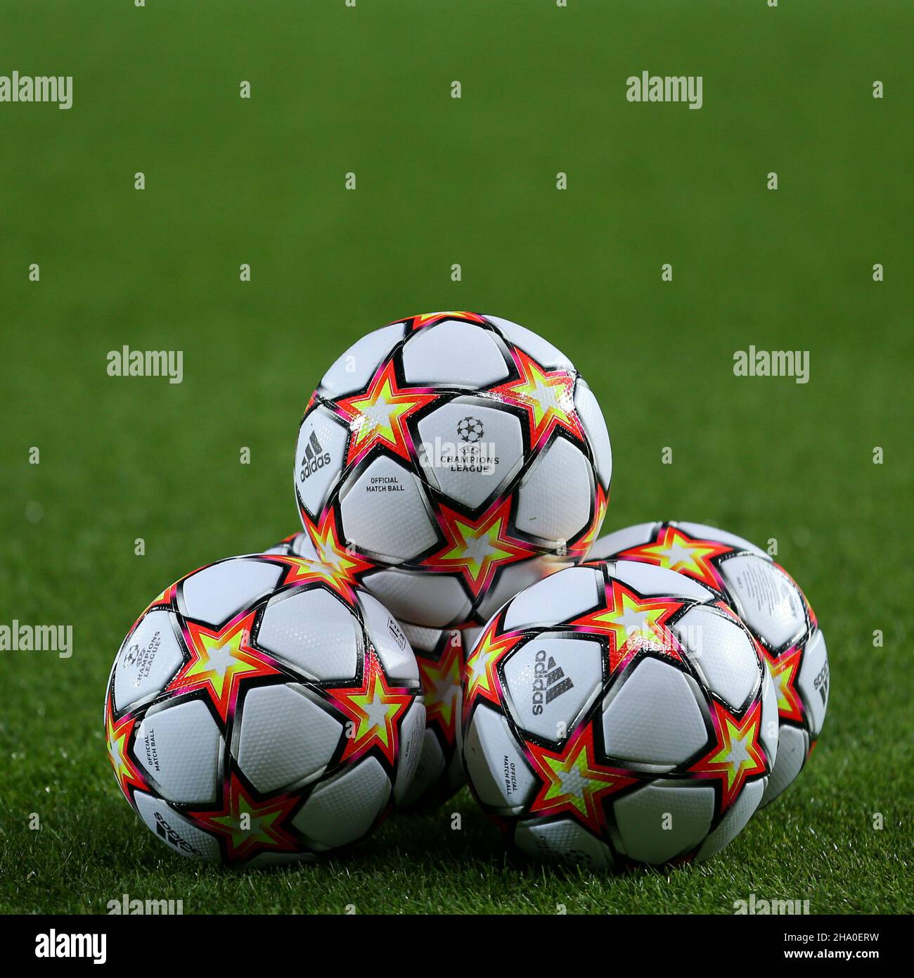 General view of an official adidas champions league match ball hi-res stock  photography and images - Alamy