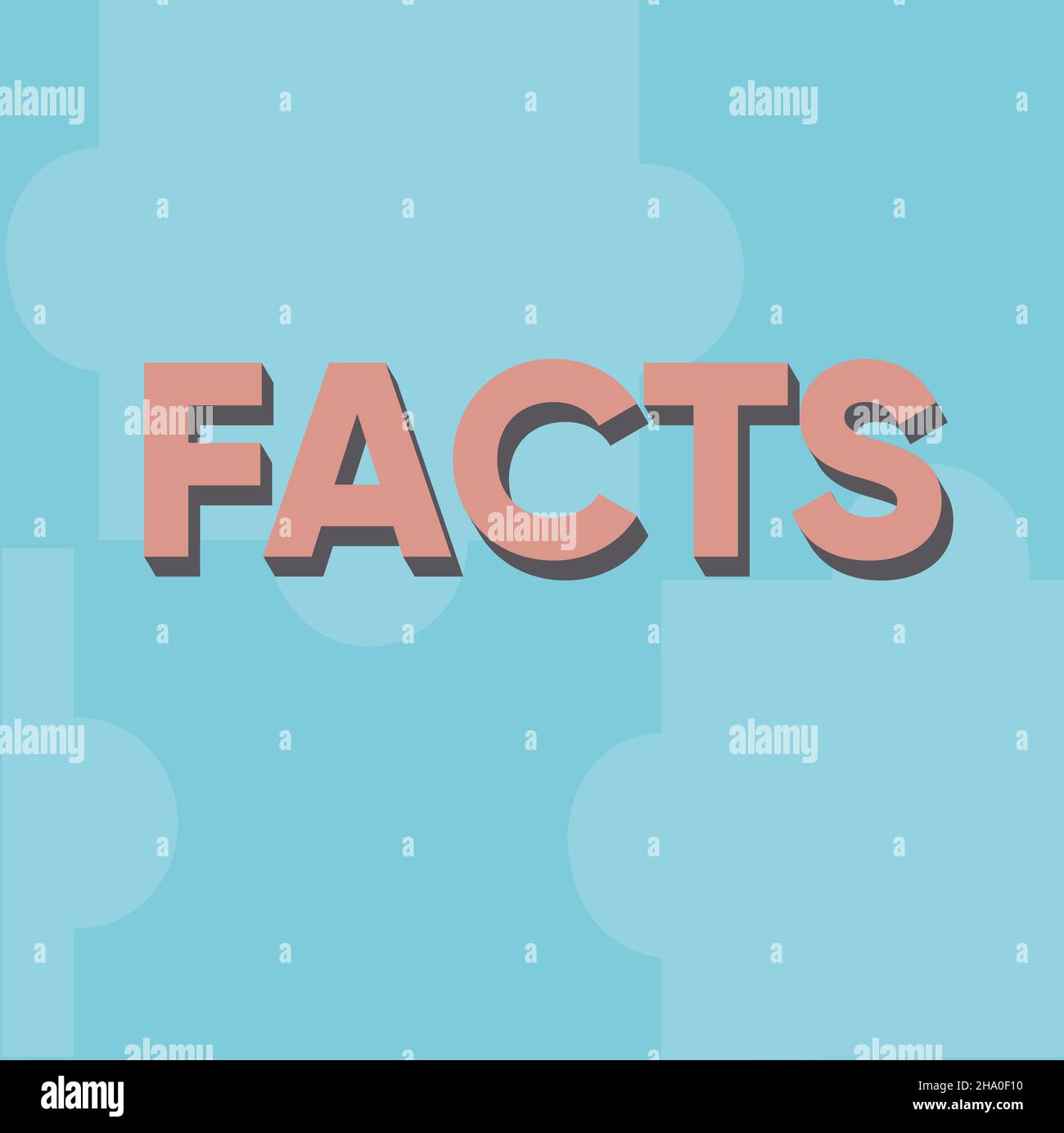 Handwriting text Facts. Business concept information used as evidence ...