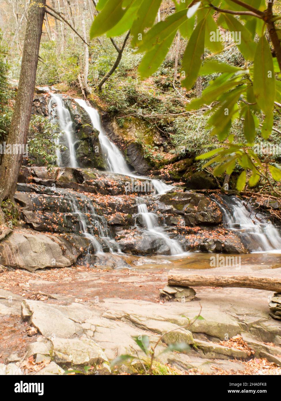 Laurel Falls in Great Smokey Mountains National Park Stock Photo