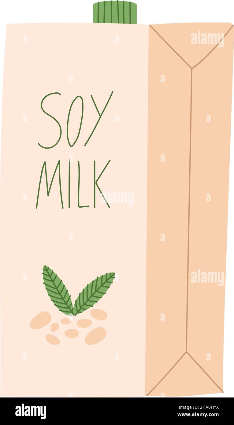 soy milk box packing product Stock Vector Image & Art Alamy
