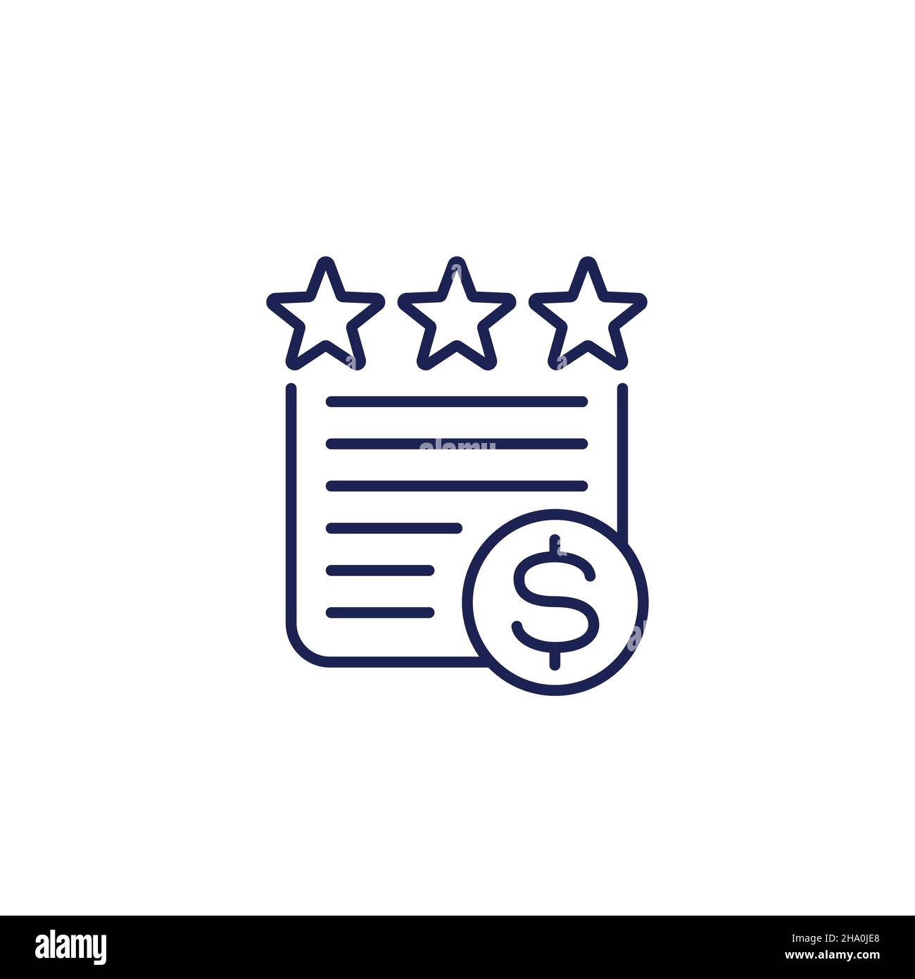 Personal rating line icon Stock Vector Images - Alamy