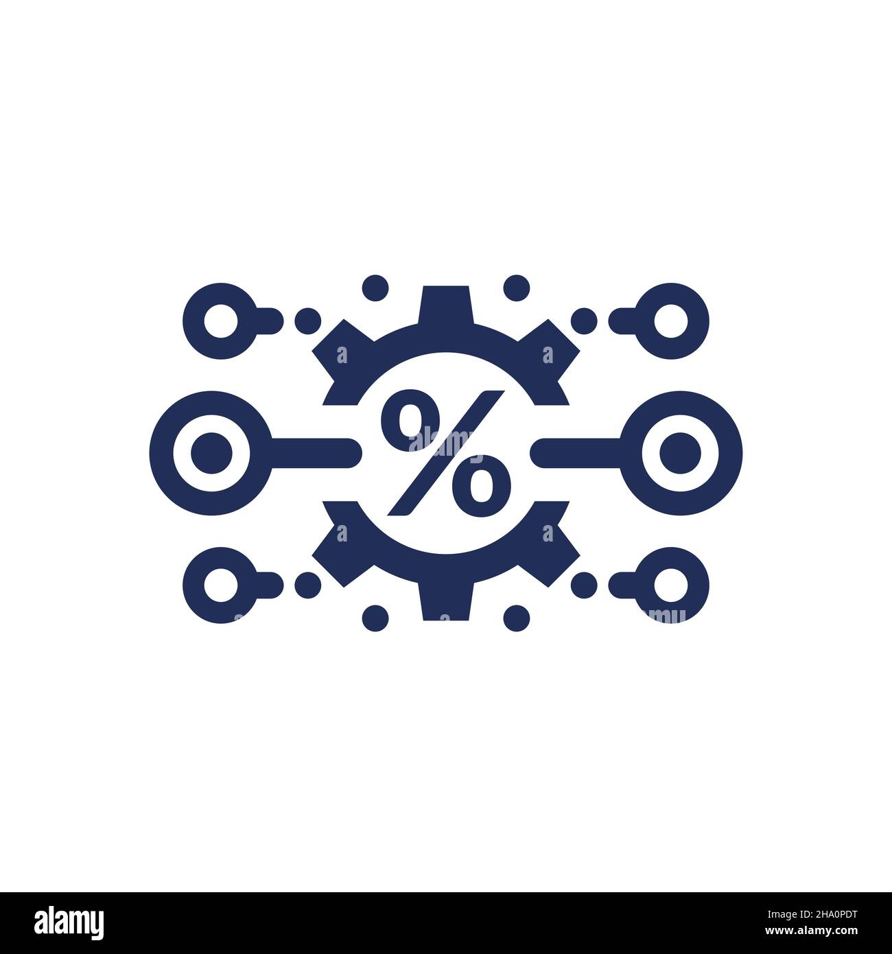 refinancing, interest rate cut icon on white Stock Vector Image & Art ...