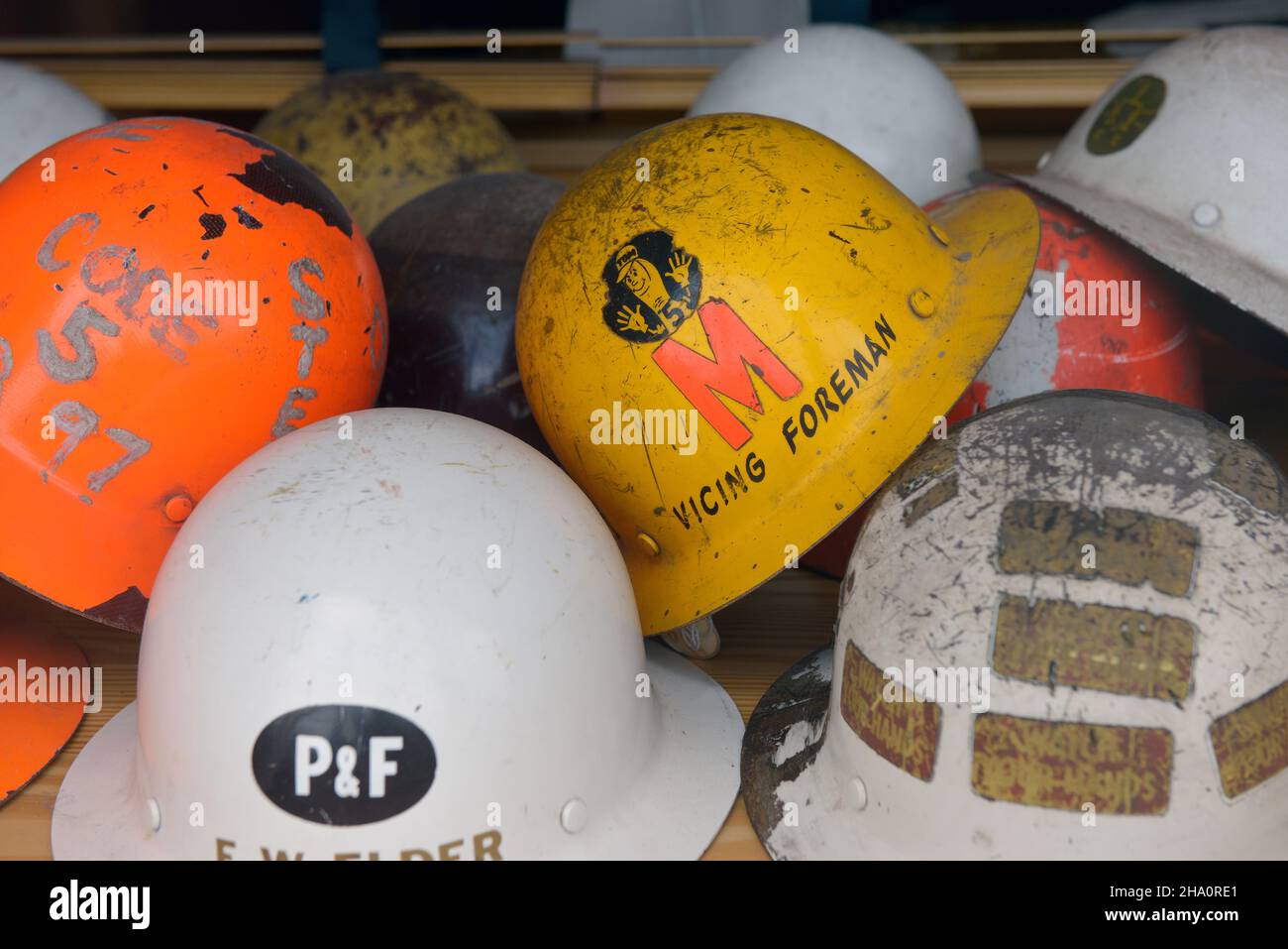 Hard hats, Rivers of Steel National Heritage Area visitor's center