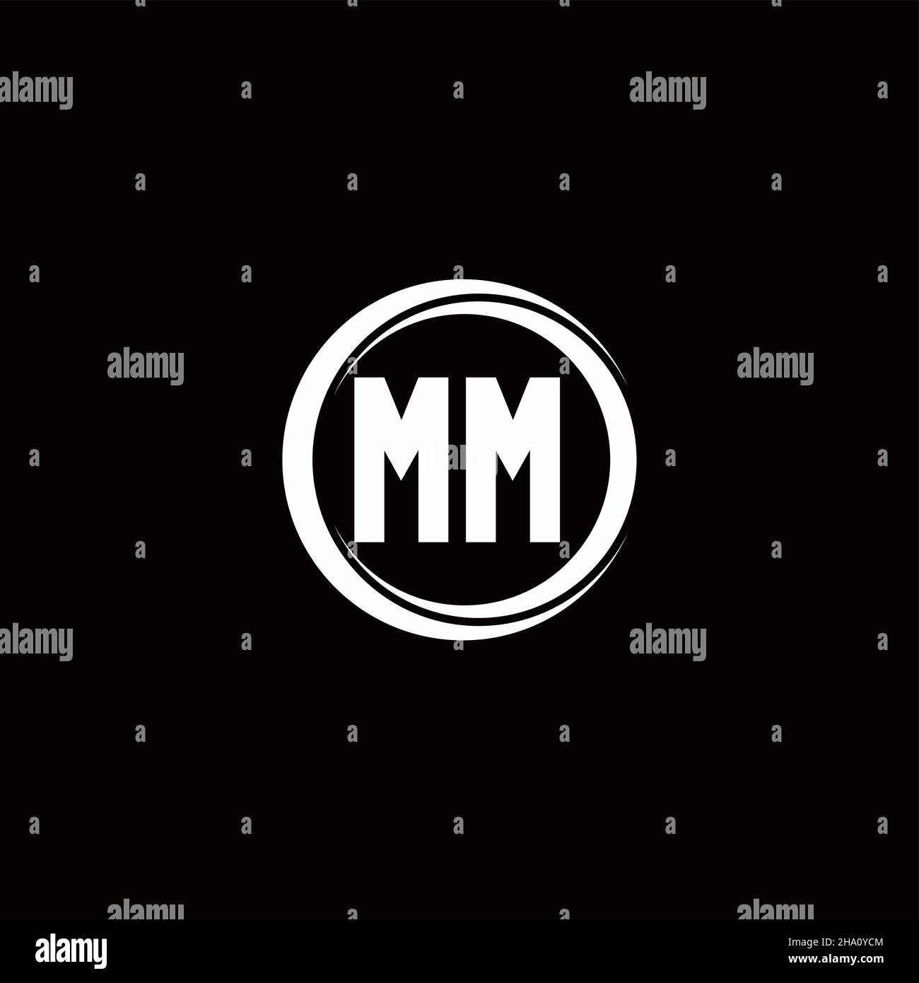 Mm Monogram designs, themes, templates and downloadable graphic