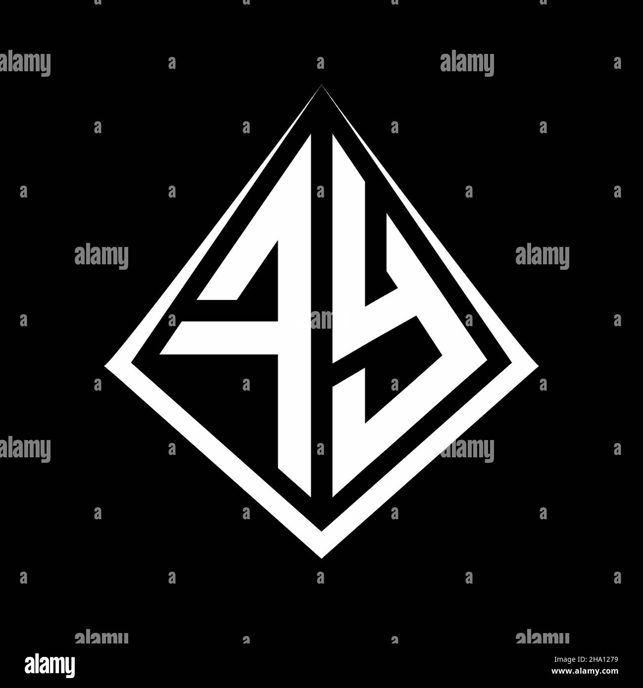 FY logo letters monogram with prisma shape design template vector icon ...