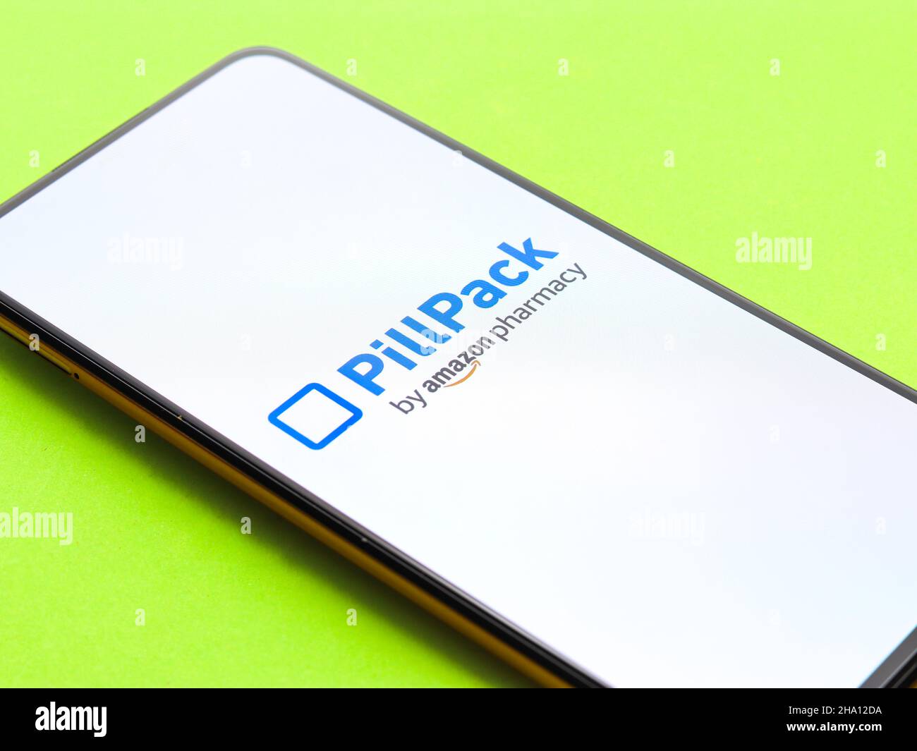West Bangal, India December 05, 2021 PillPack logo on phone screen