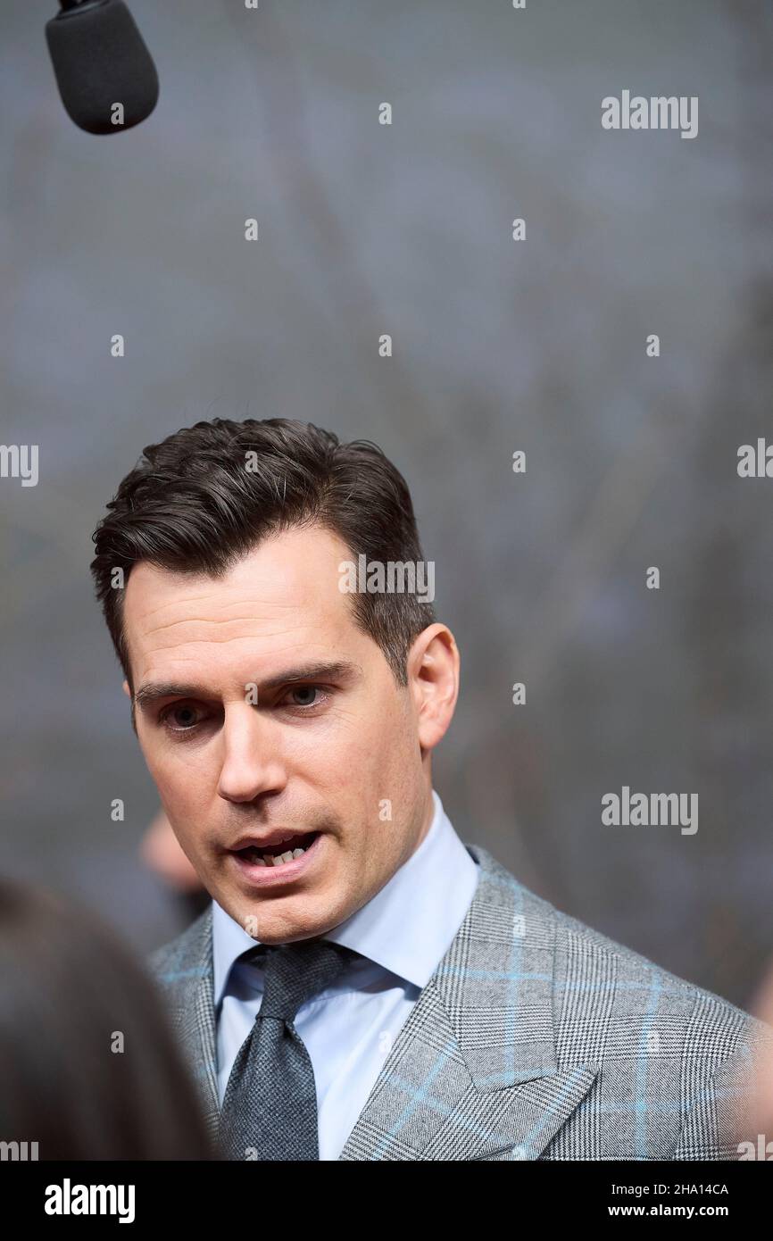 Madrid, Spain. , . Henry Cavill attends ‘The Witcher' Premiere at on December 9, 2021 in Madrid, Spain Credit: MPG/Alamy Live News Credit: MPG/Alamy Live News Stock Photo