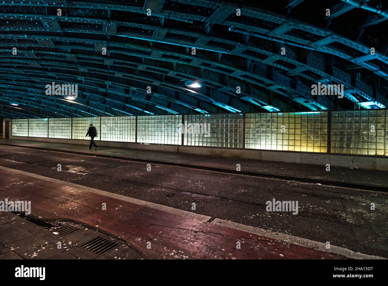 Under the railway station Stock Photo