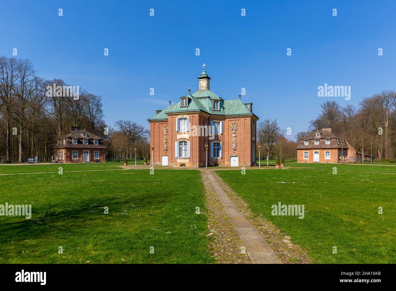 Clemenswerth Palace the hunting complex in Emsland district in Germany Stock Photo