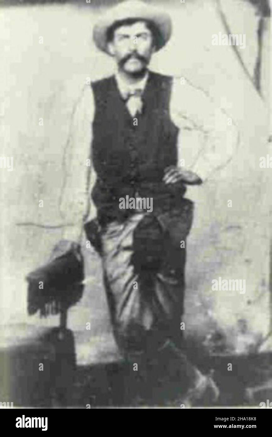 Fred Tecumseh Waite, a cowboy and Chickasaw Nation statesman Stock Photo