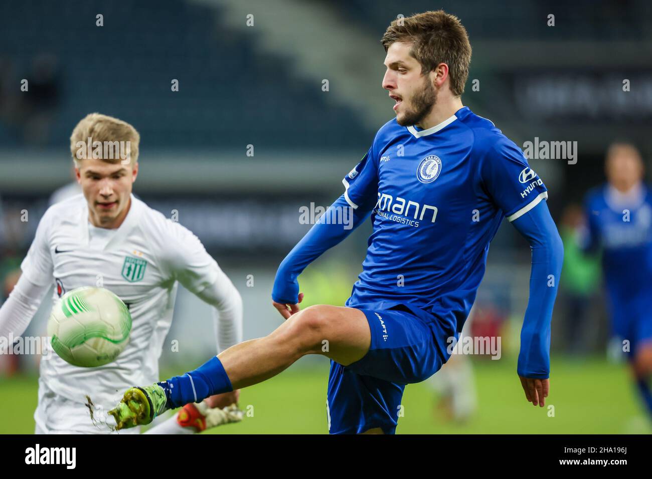 GENT, BELGIUM - JANUARY 9: Giorgi Chakvetadze of KAA Gent during the UEFA Europa Conference League Group stage match between KAA Gent and FC Flora Tallinn at Ghelamco Arena on January 9, 2021 in Gent, Belgium (Photo by Geert van Erven/Orange Pictures) Stock Photo