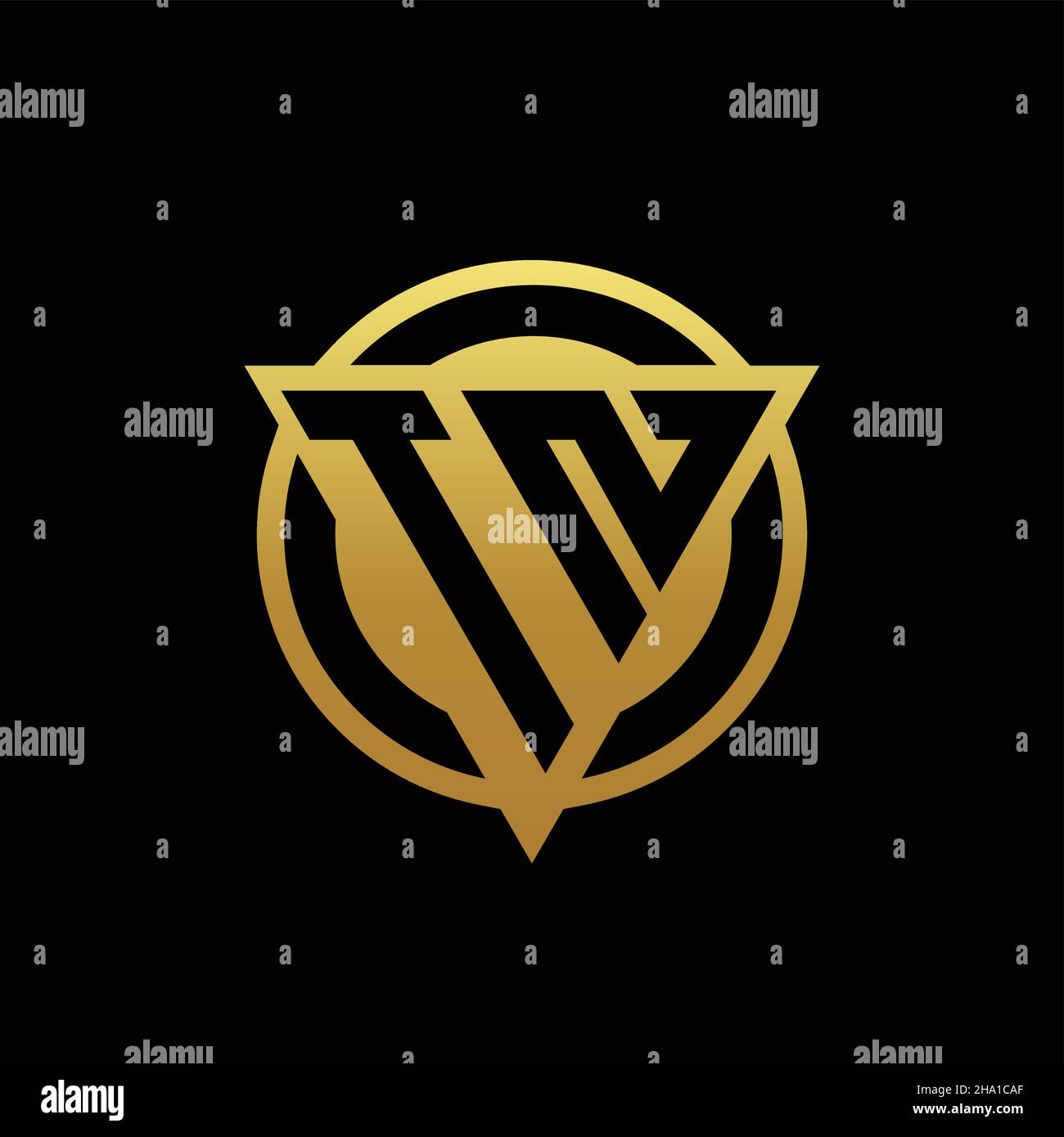 Tn logo monogram with gold colors and shield Vector Image