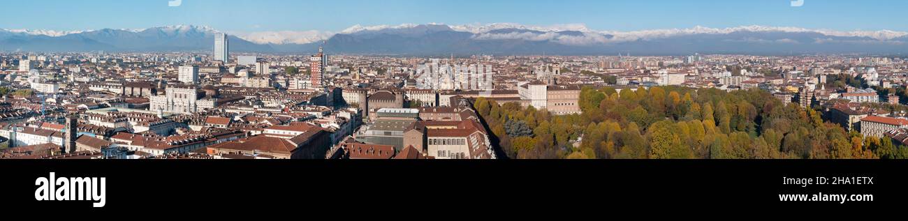 Italy, Piedmont, Turin city panorama Stock Photo