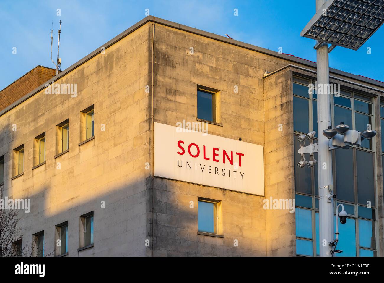 Solent University building at Guildhall Square, Southampton, Hampshire, England, UK Stock Photo