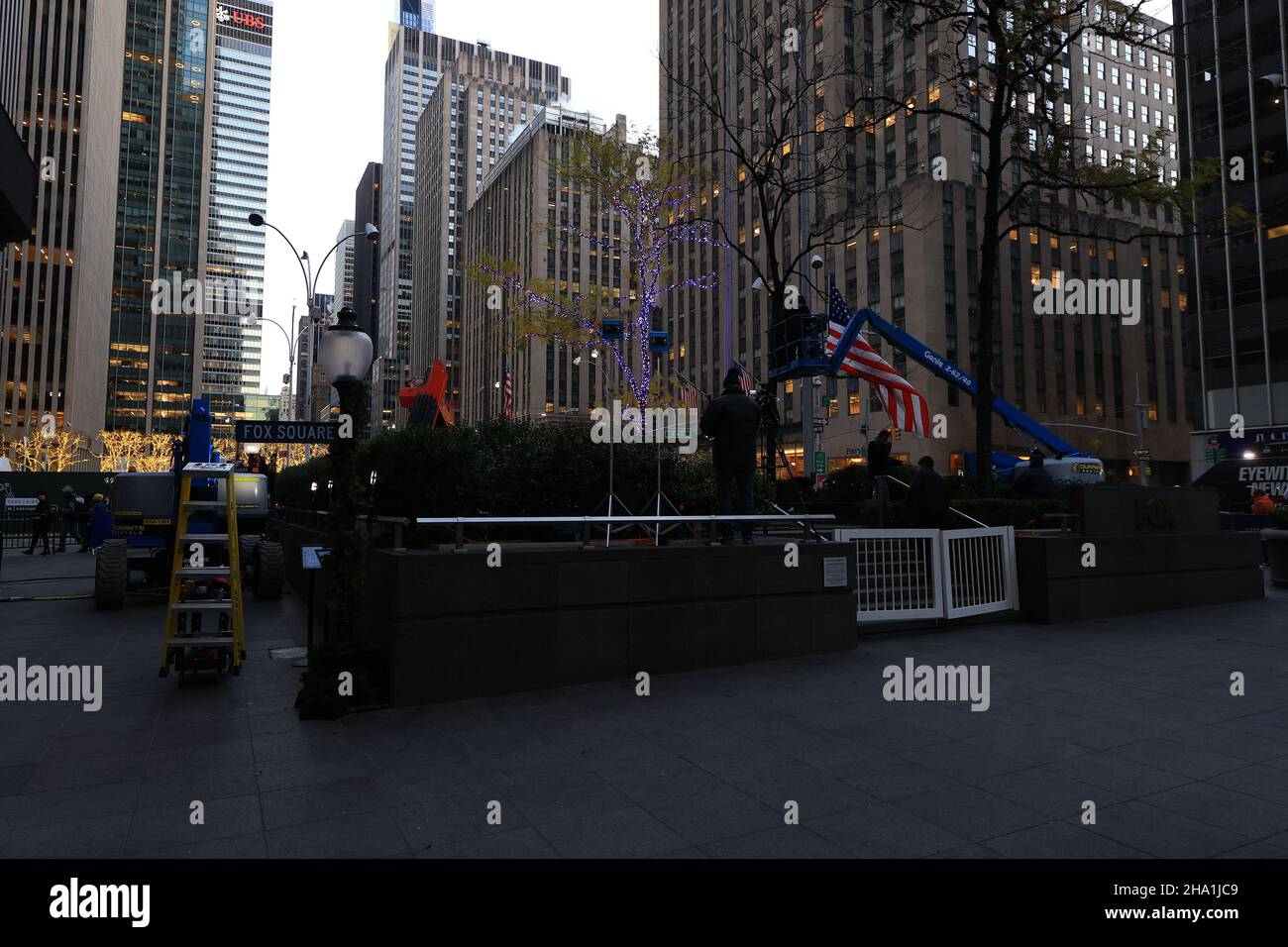 New York, N.Y/USA 9th Dec. 2021 The damage left after a man