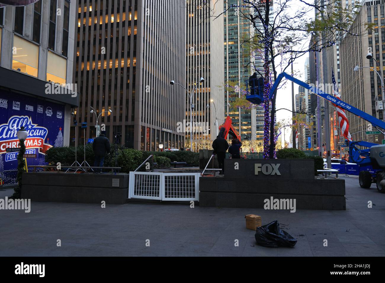 New York, N.Y/USA 9th Dec. 2021 The damage left after a man