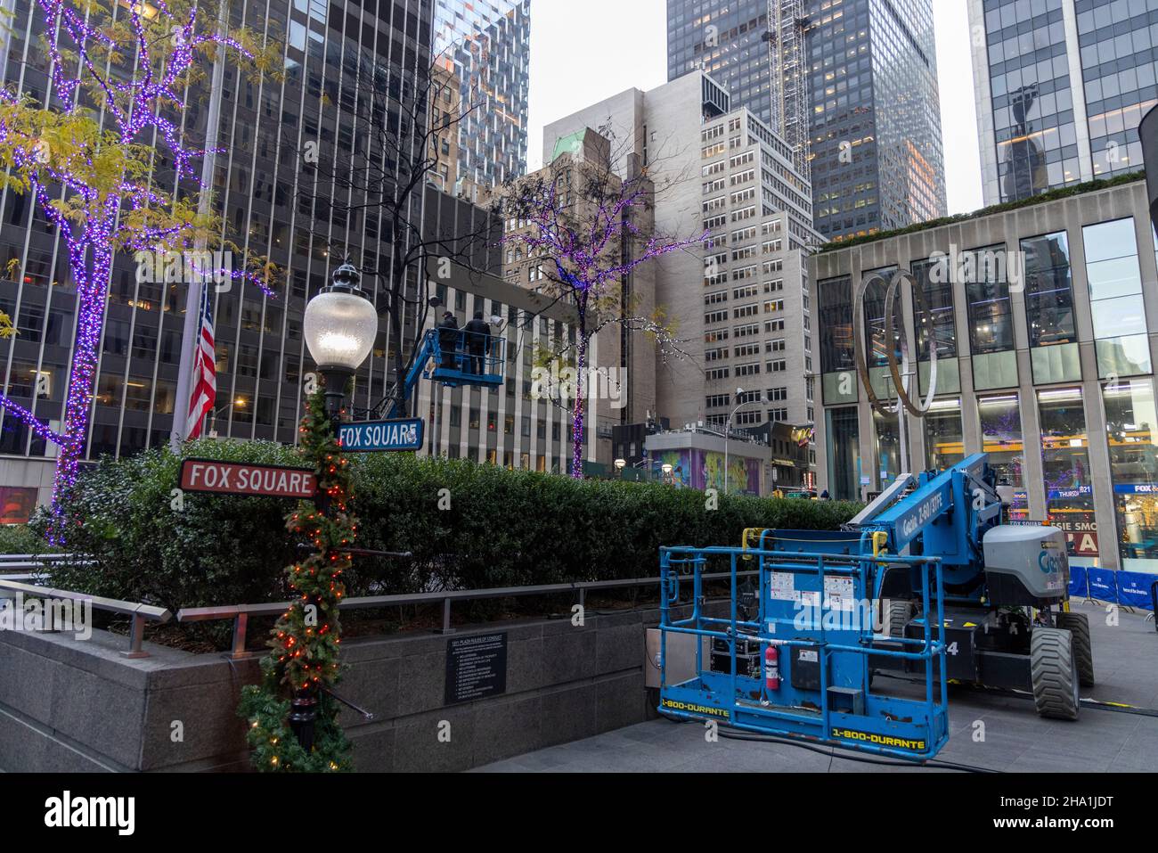 New York, N.Y/USA 9th Dec. 2021 The damage left after a man