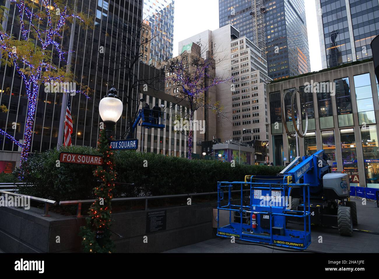 New York, N.Y/USA 9th Dec. 2021 The damage left after a man