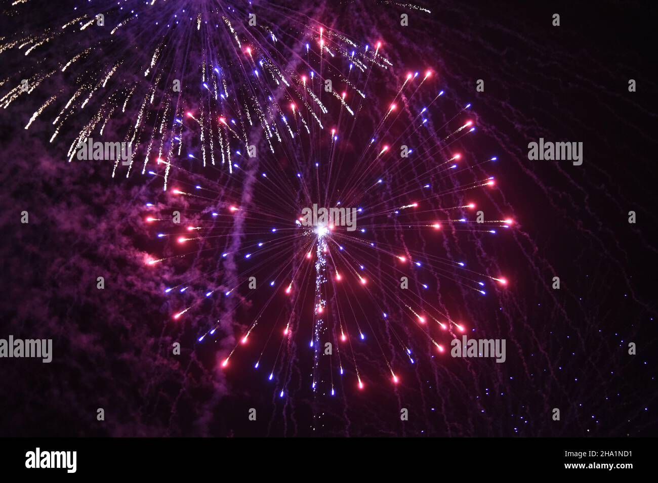 Fireworks over San Diego, California, Stock Photo