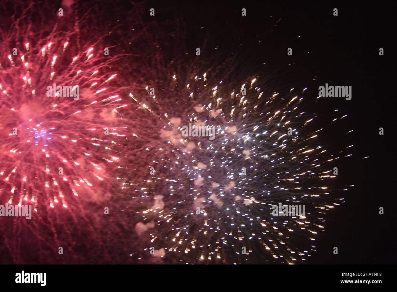 Fireworks over San Diego, California, Stock Photo