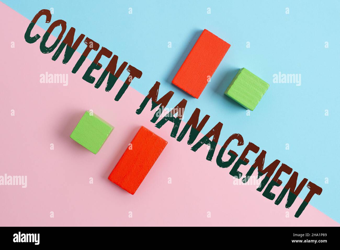 Sign displaying Content Management. Conceptual photo Process that ...