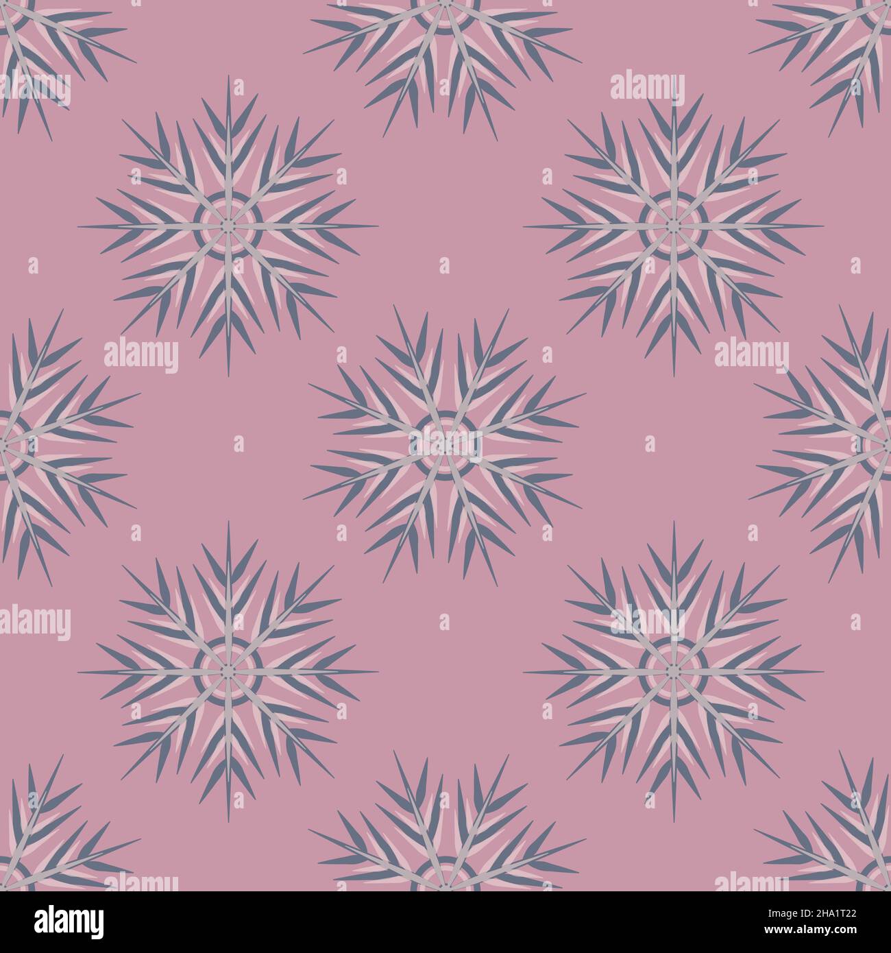 A seamless pattern on a square background is snowflakes. Design element ...