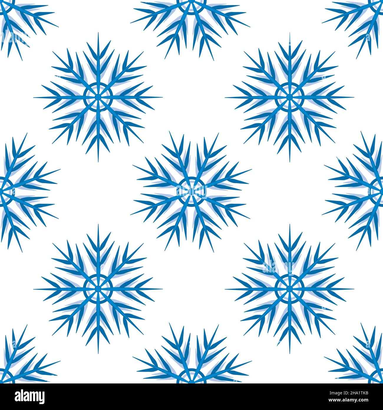 A seamless pattern on a square background is snowflakes. Design element ...