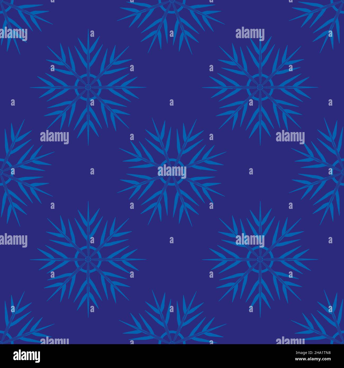 A seamless pattern on a square background is snowflakes. Design element ...