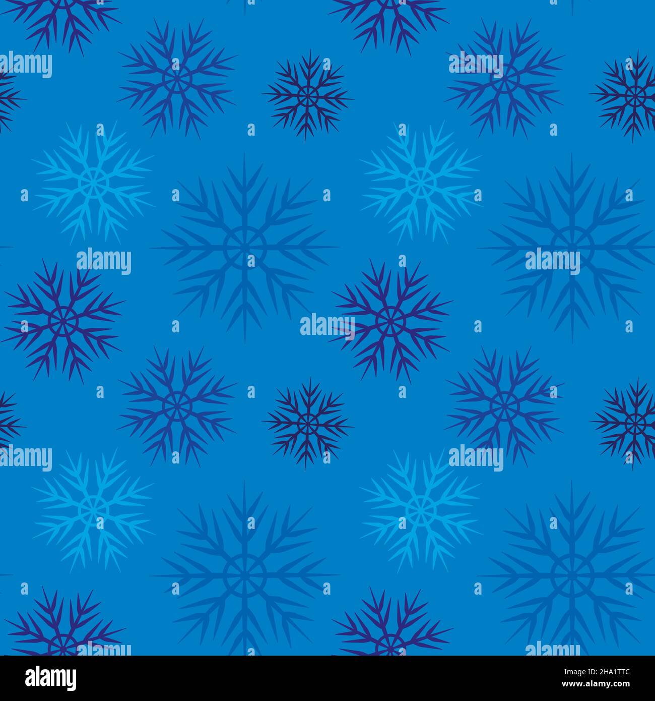 A seamless pattern on a square background is snowflakes. Design element ...