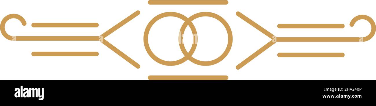elegant divider art deco icon Stock Vector Image & Art - Alamy
