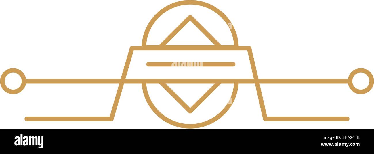 divider art deco elegant icon Stock Vector Image & Art - Alamy