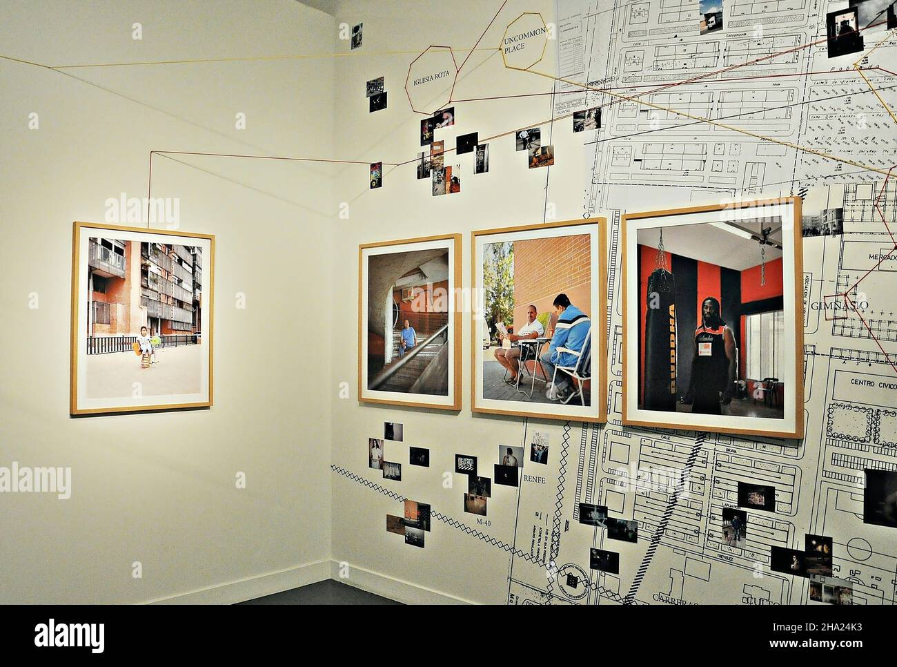 FotoPres exhibition at the Caixaforum museum in Barcelona, Catalonia, Spain Stock Photo