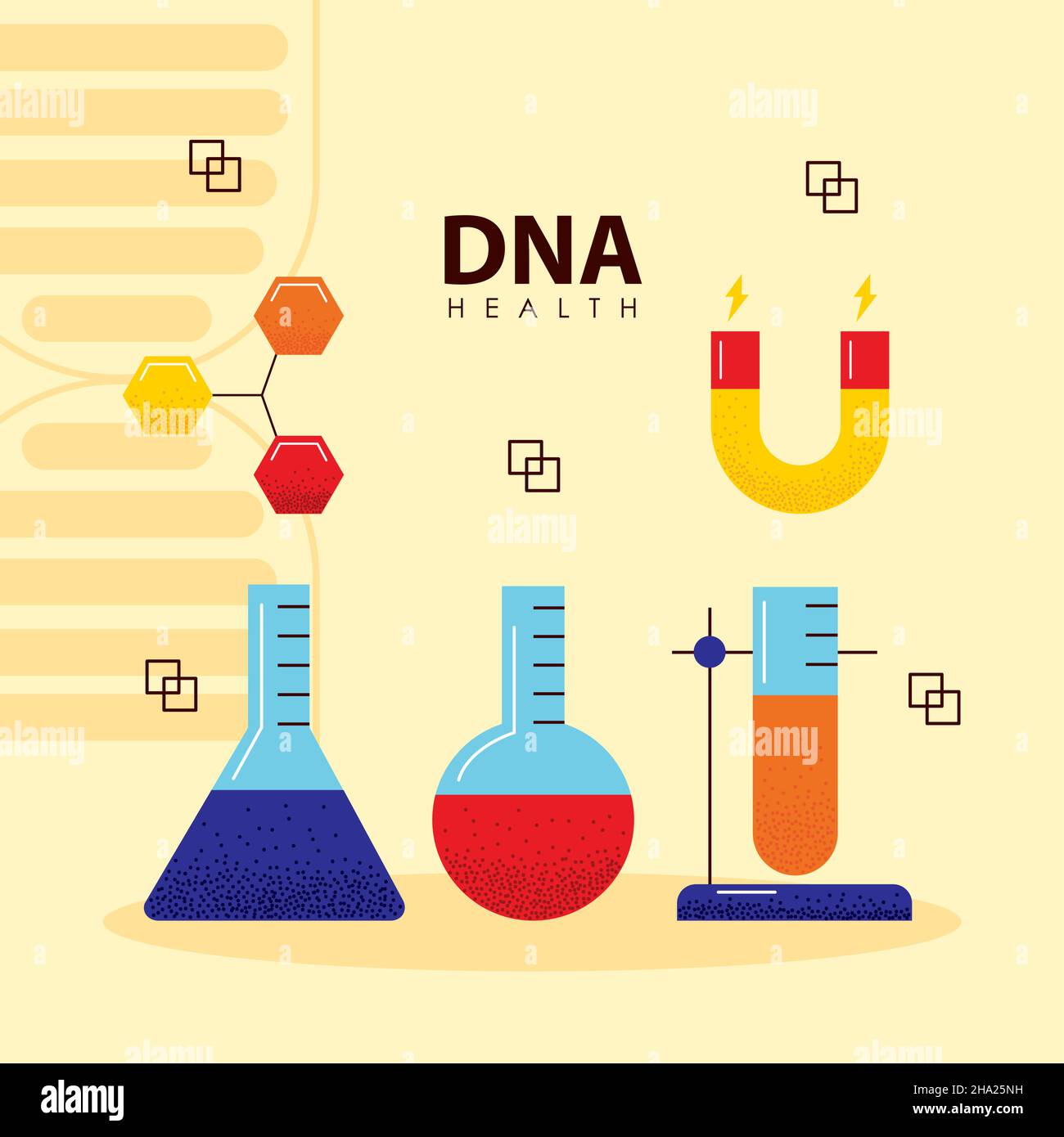 dna study set five icons Stock Vector Image & Art - Alamy
