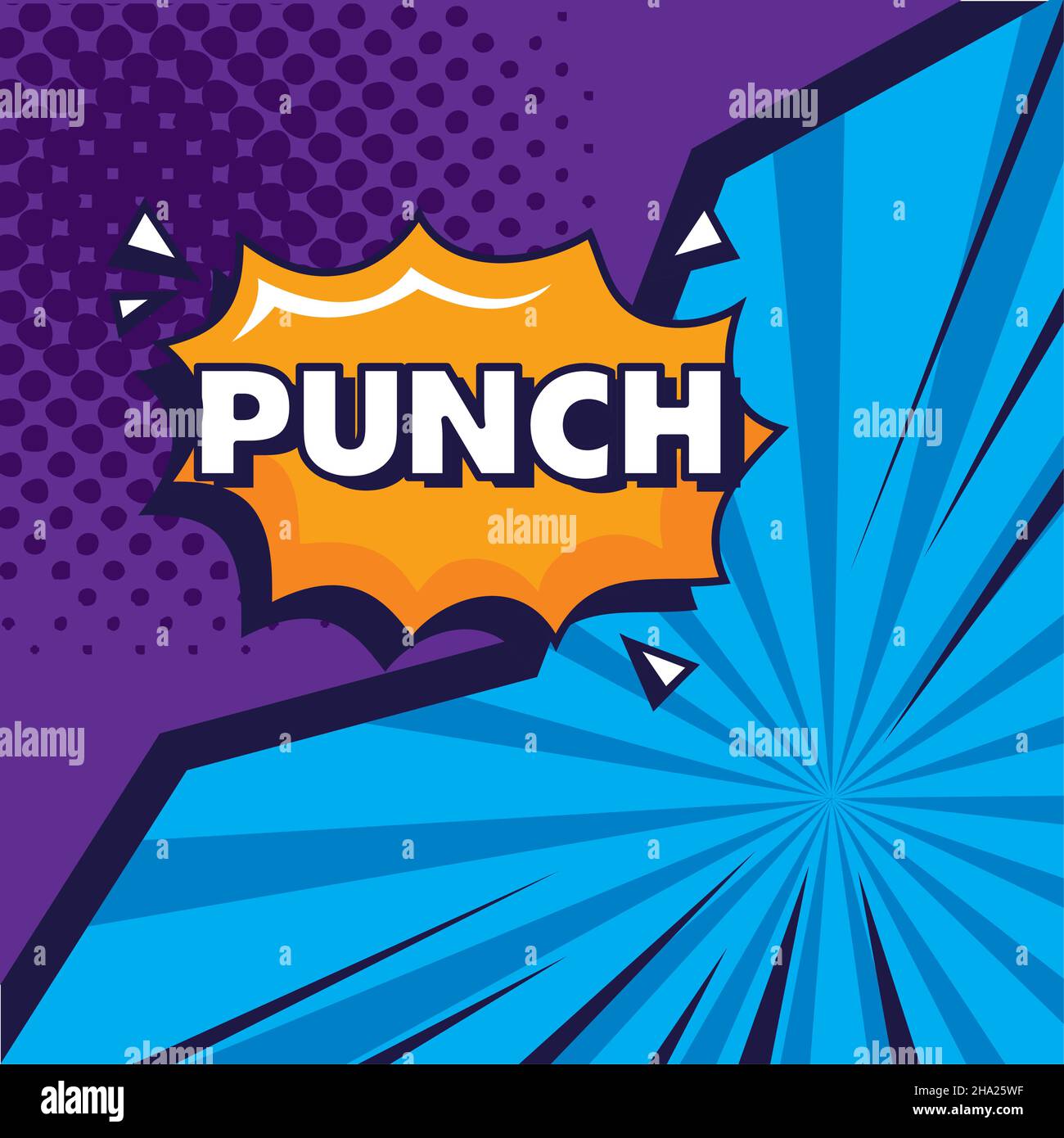 punch pop art expression poster Stock Vector Image & Art Alamy