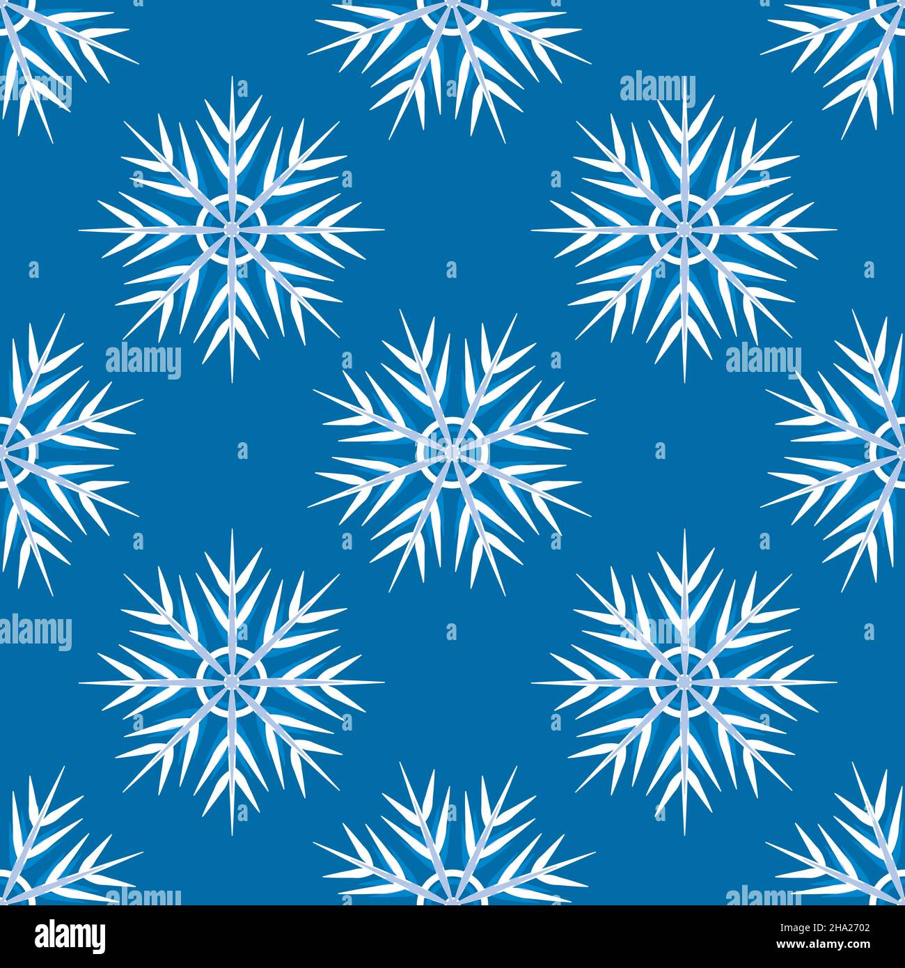 A seamless pattern on a square background is snowflakes. Design element ...