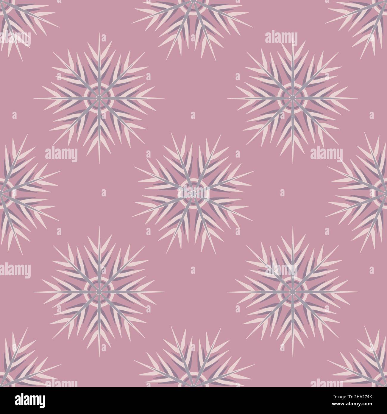 A seamless pattern on a square background is snowflakes. Design element ...
