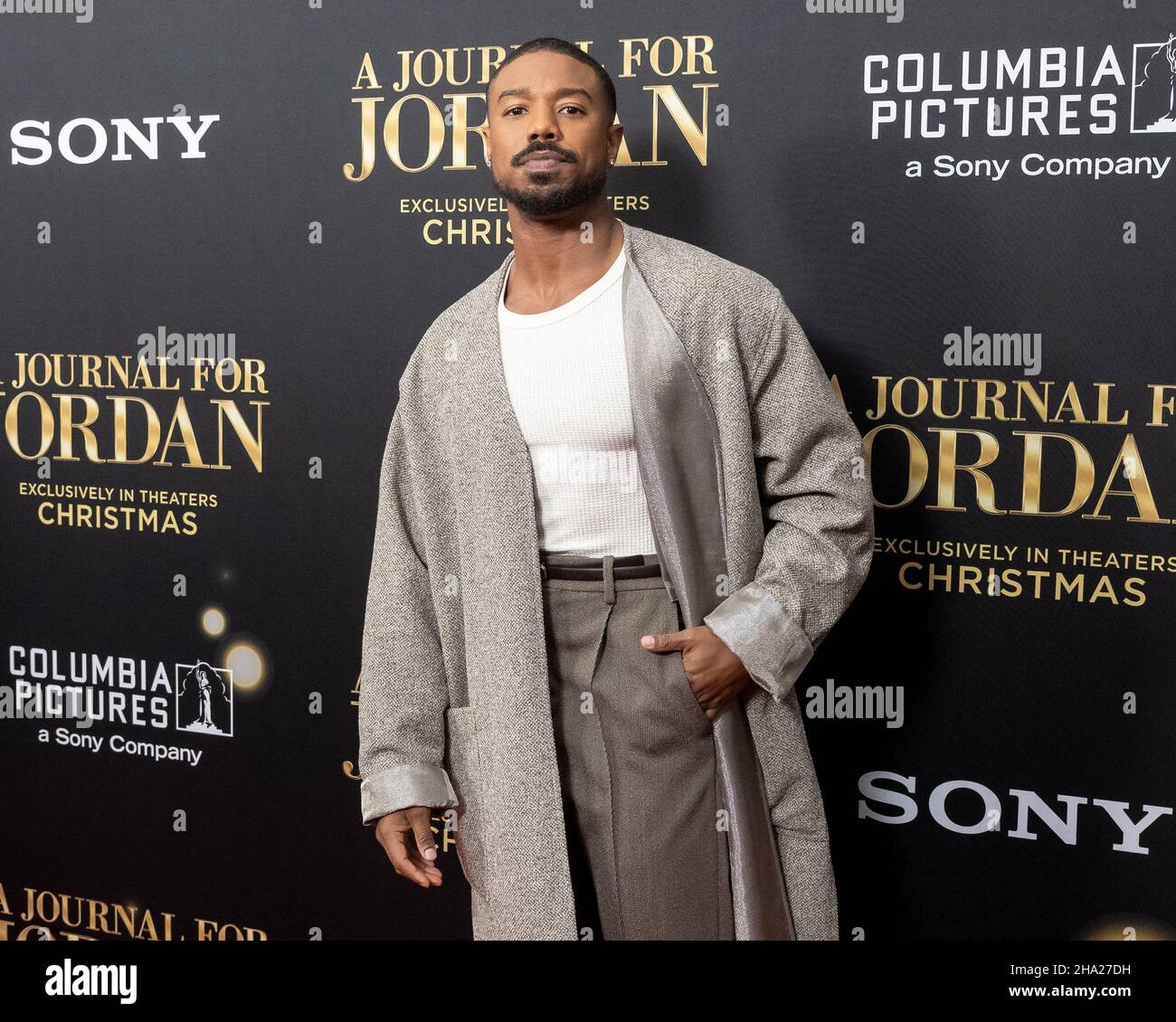New York, USA. 09th Dec, 2021. Michael B. Jordan attends the world