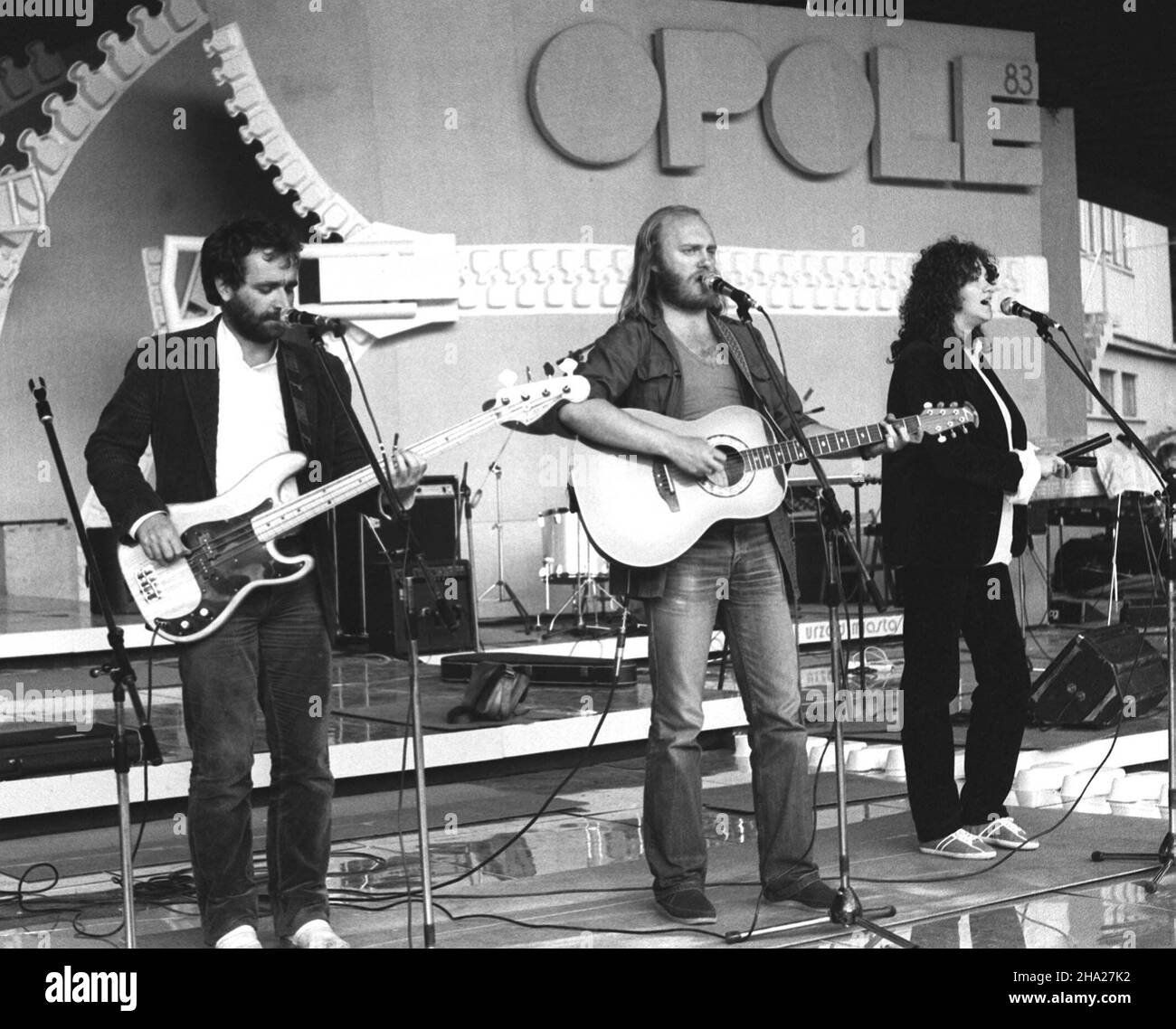 Opole, 1983. Krajowy Festiwal Polskiej Piosenki w Opolu. N/z