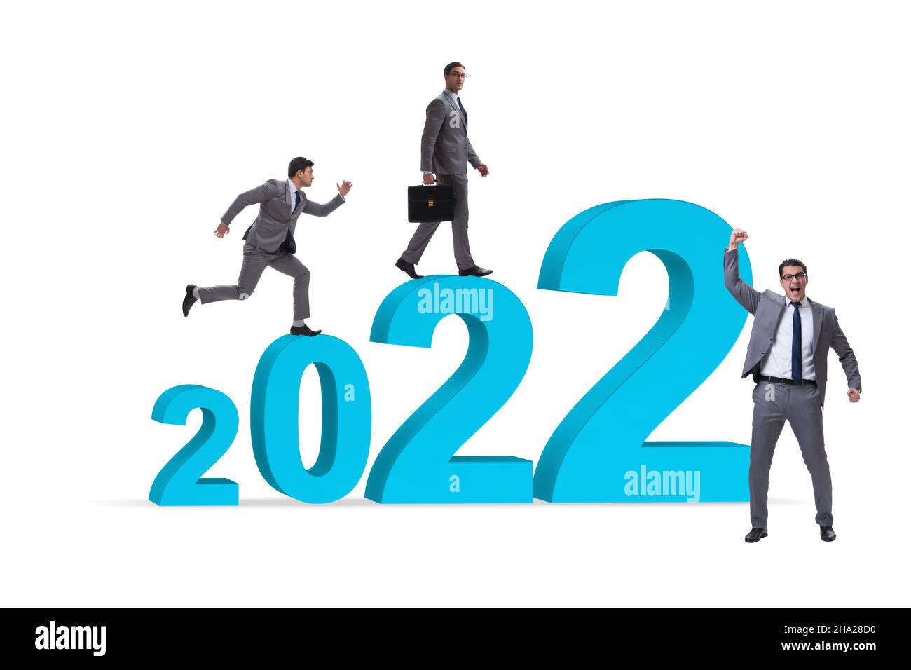 Growth concept with transition between 2021 and 2022 Stock Photo - Alamy