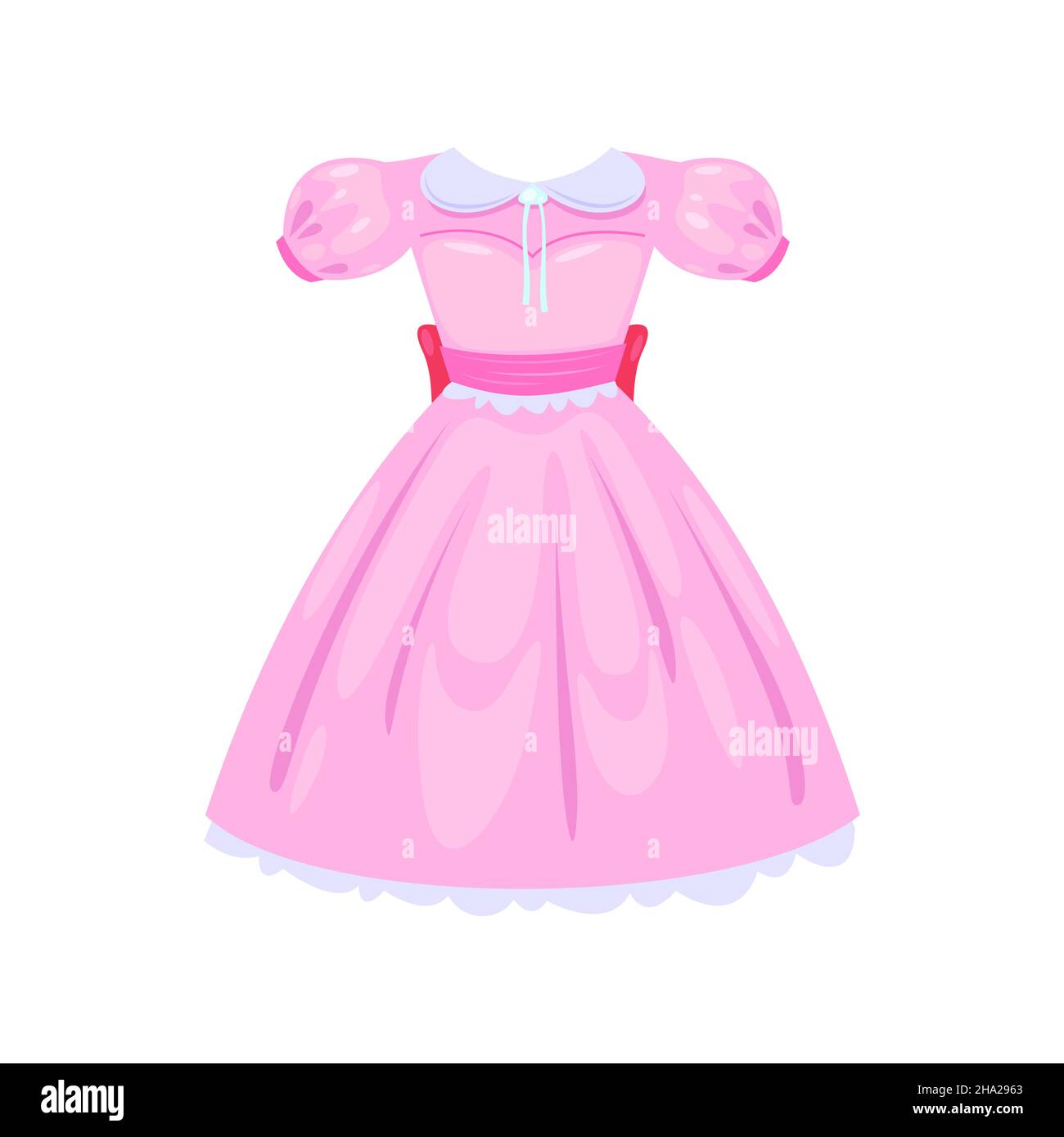 Cartoon pink dress