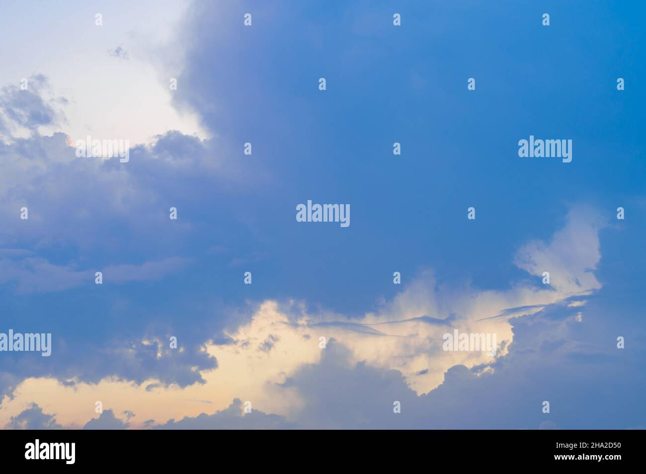 Cloudy sky before the rain on a summer day, evening rain Stock Photo ...