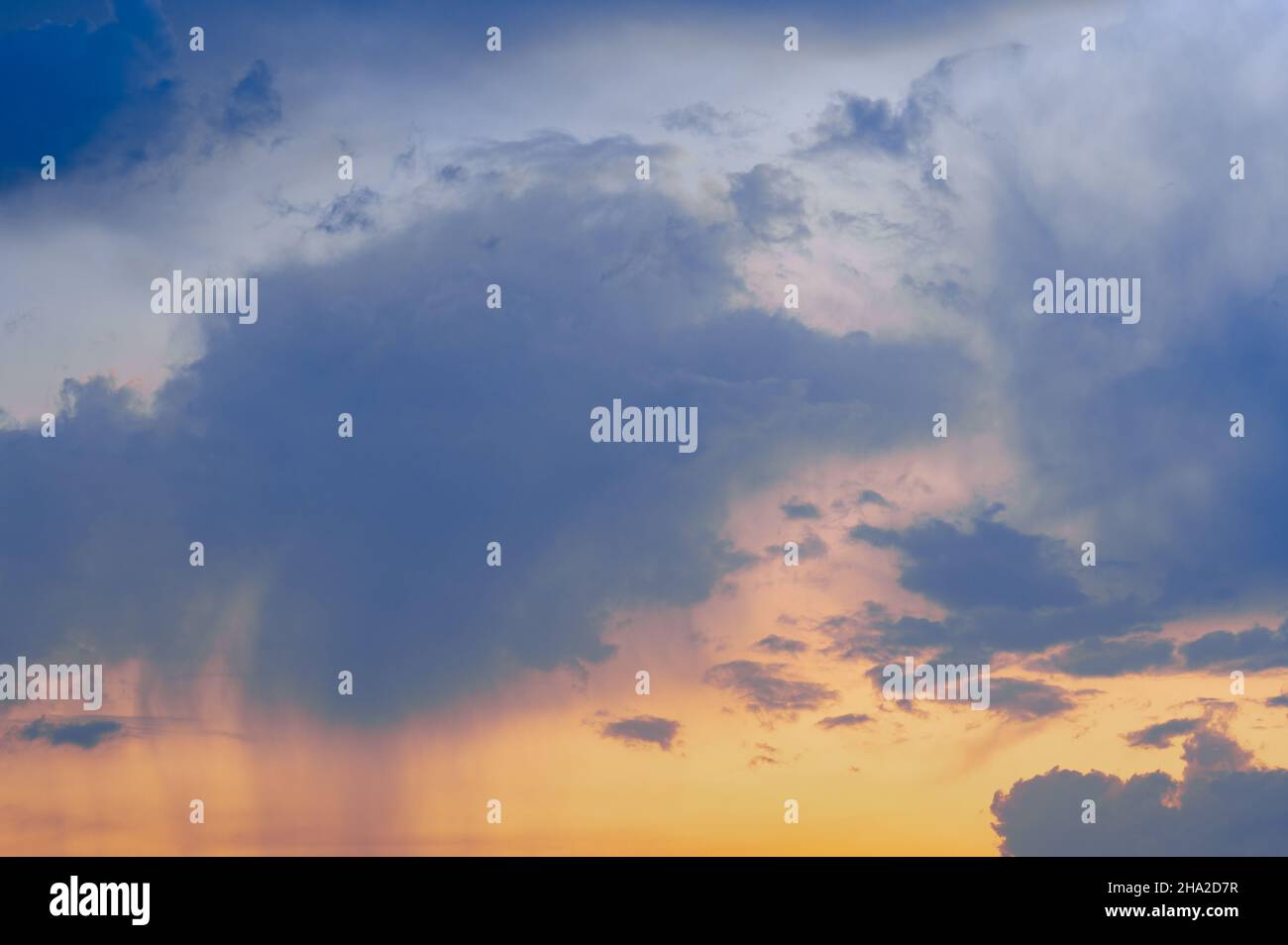 Cloudy sky before the rain on a summer day, evening rain Stock Photo ...
