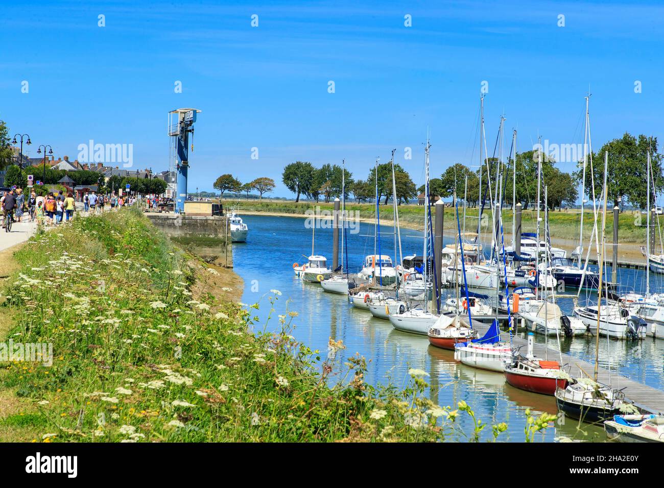 Saint-Valery-sur-Somme (northern France): the marina Stock Photo