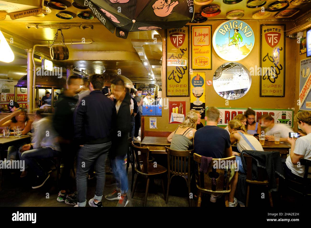 Belgium, Brussels the Delirium Cafe Stock Photo Alamy