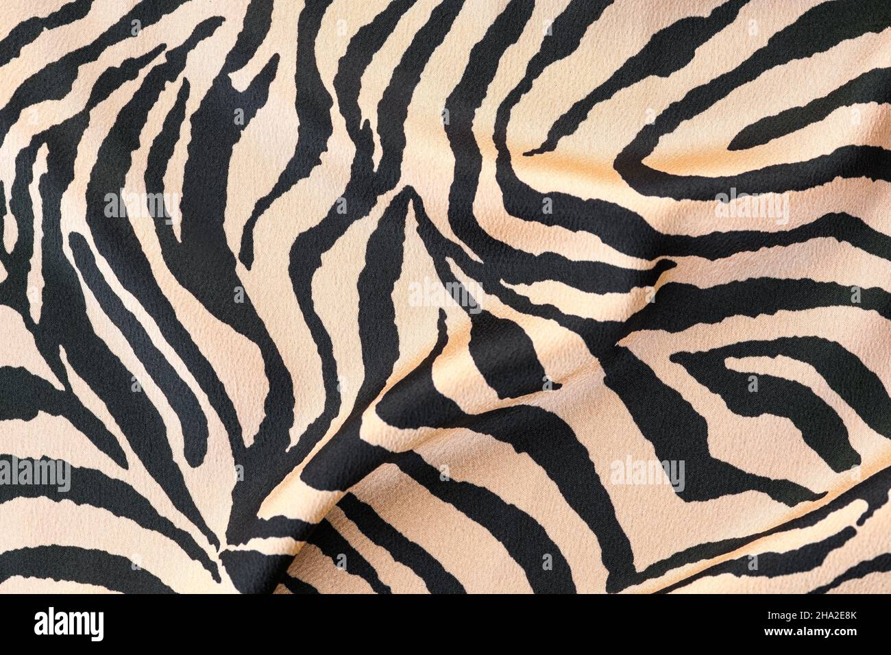 Tiger fabric texture. Symbol of 2022 Tiger Stock Photo