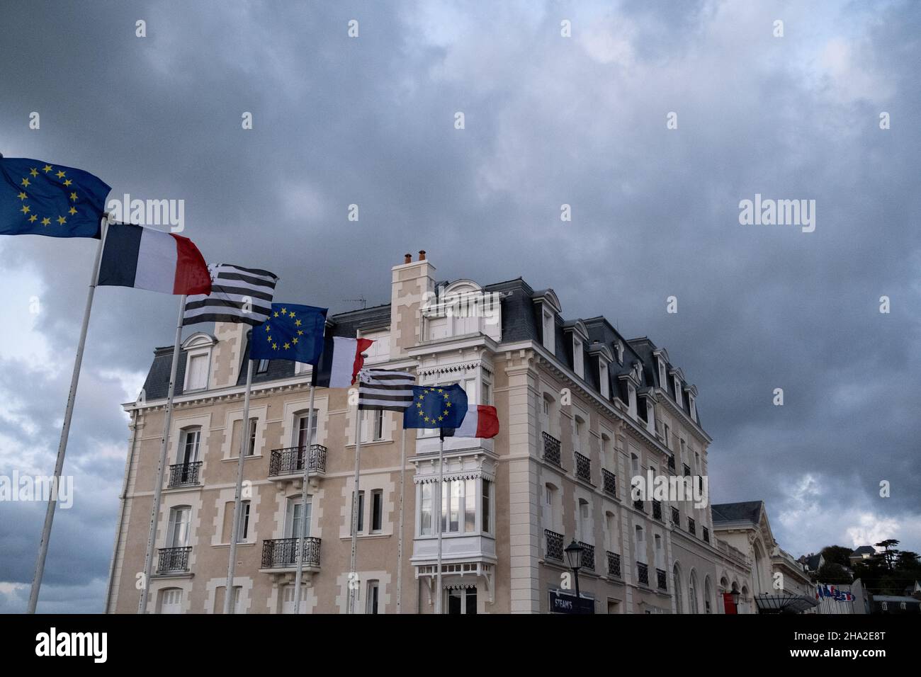 France, Brittany, September 2020. Illustration of daily life in Brittany. Photograph by Martin