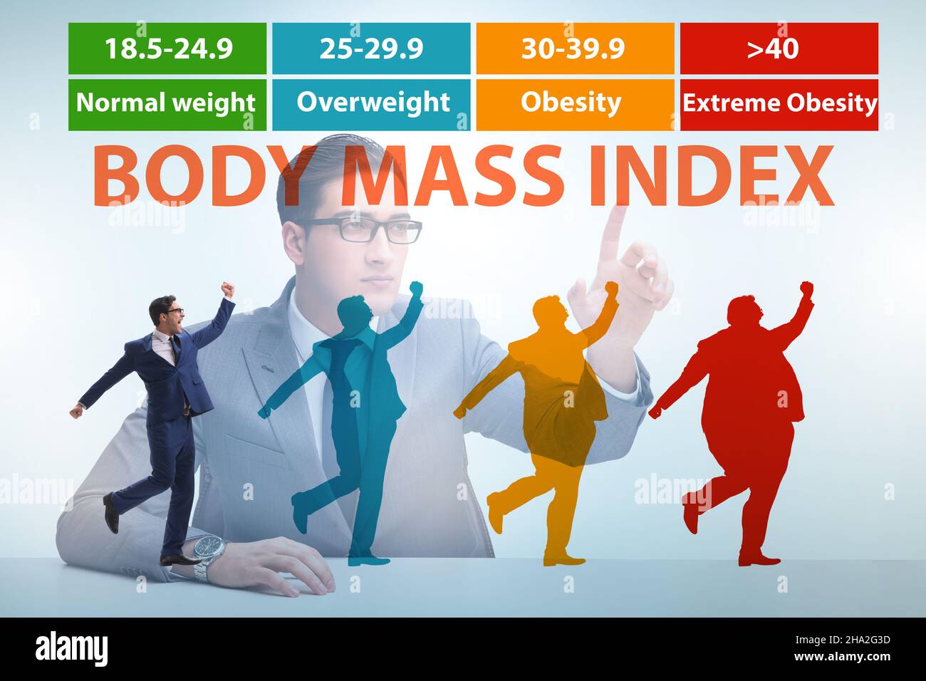 Concept of the BMI - body mass index Stock Photo - Alamy