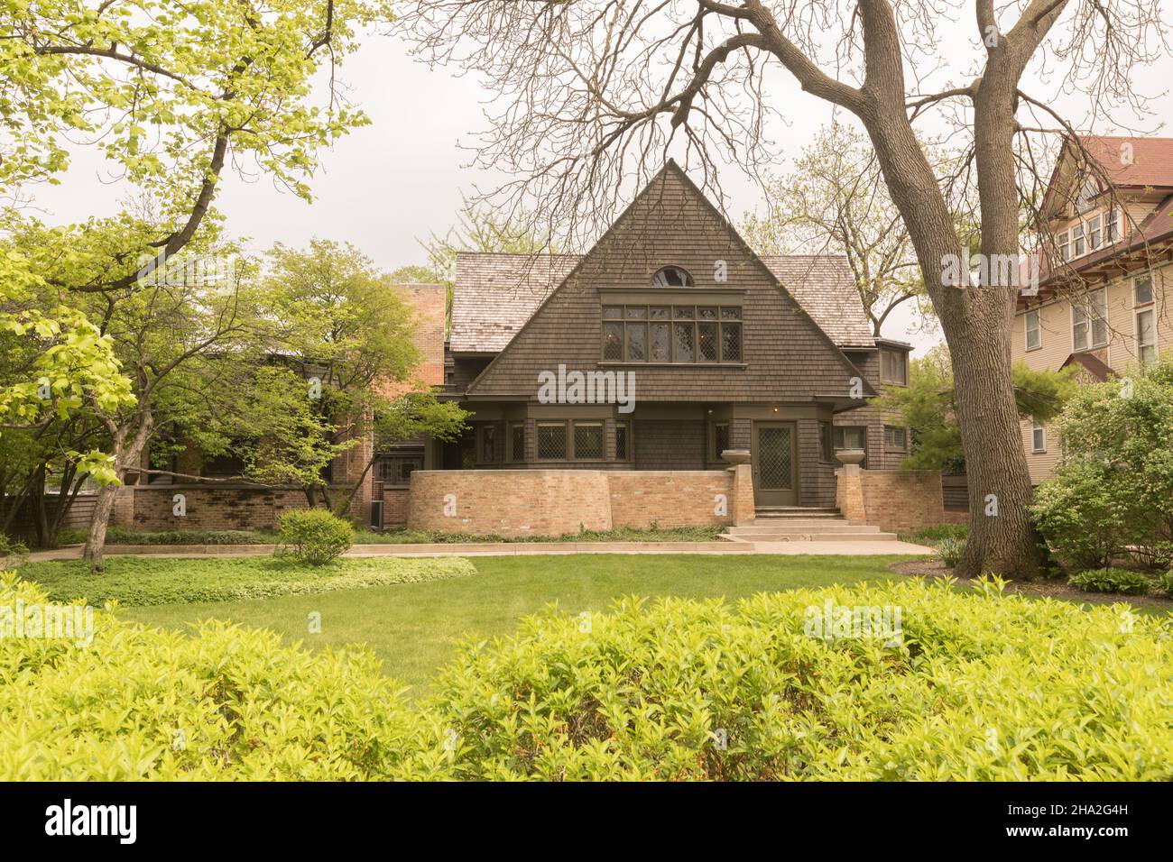 Oak Park Chicago Illinois Frank Lloyd Wright Home and Studio Stock ...