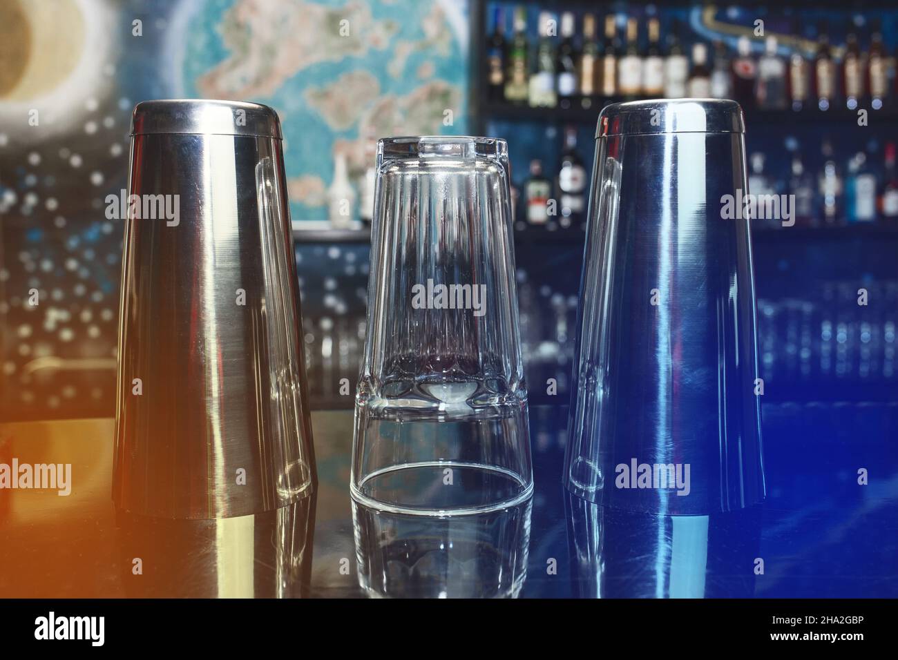 Mixing glass bar spoon hi-res stock photography and images - Alamy